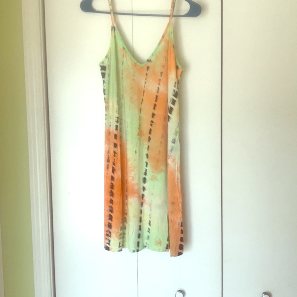 SHEIN tie dye cami dress with adjustable straps
